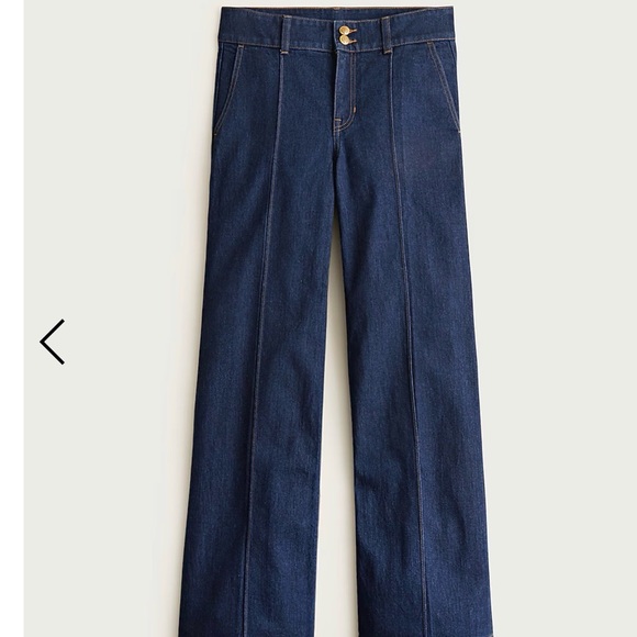 NWT JCREW wide leg trouser jeans - Picture 2 of 2